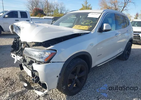 2017 BMW X3 xDrive28I из США, поврежденный, VIN 5UXWX9C37H0T21611